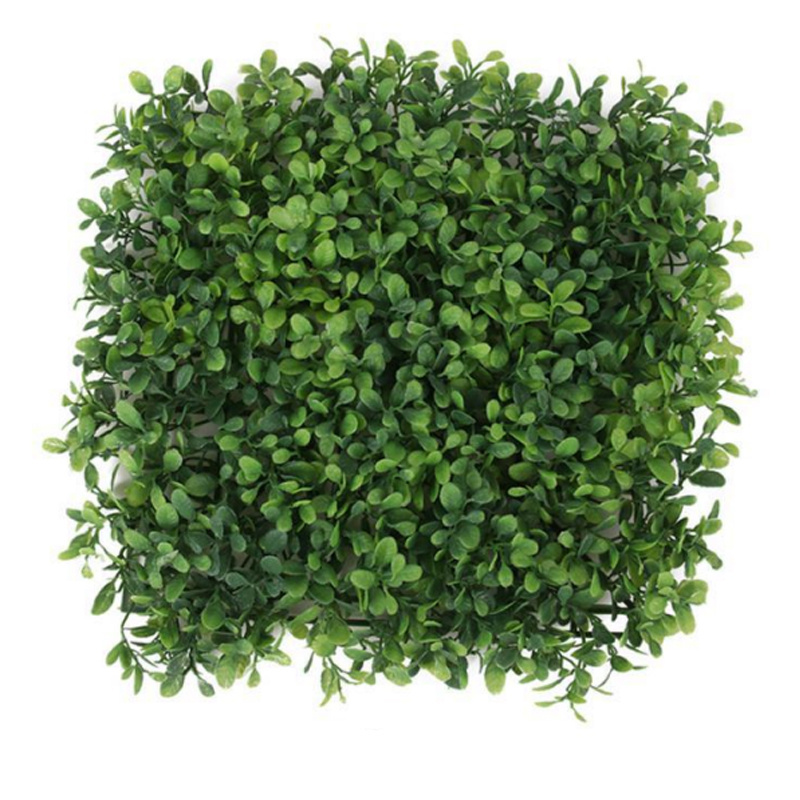 Wholesale Price Chinese Plastic Faux Garden Supplier Factory Decoration Green Hedge Boxwood Backdrop Artificial Plant Grass W