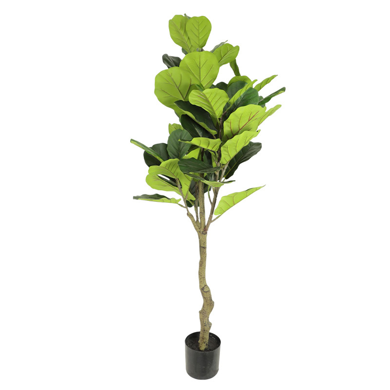 Wholesale New Style Indoor Decoration Ornamental Large Tree Faux Ficus Lyrata Tree Large Artificial Tree