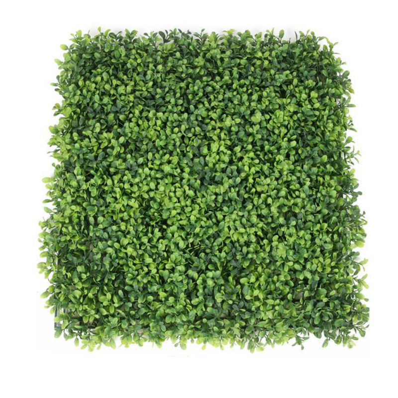 Wholesale Price Chinese Plastic Faux Garden Supplier Factory Decoration Green Hedge Boxwood Backdrop Artificial Plant Grass W