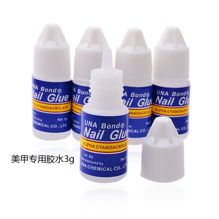 Nail supplies wholesale non-toxic waterproof nail glue 3g false nail special glue