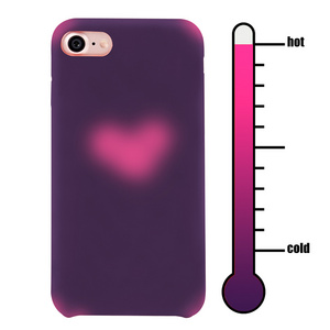 2019 latest Temperature Heat Sensitive Color Changing phone case for iPhone 7