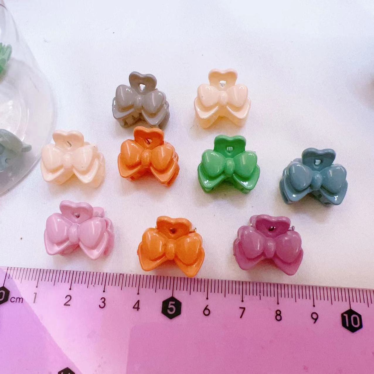 Mylulu Rabbit Ear Mini Hair Claw Clips Flower Star Beans Mouse Claw Clips for Hair for Girls