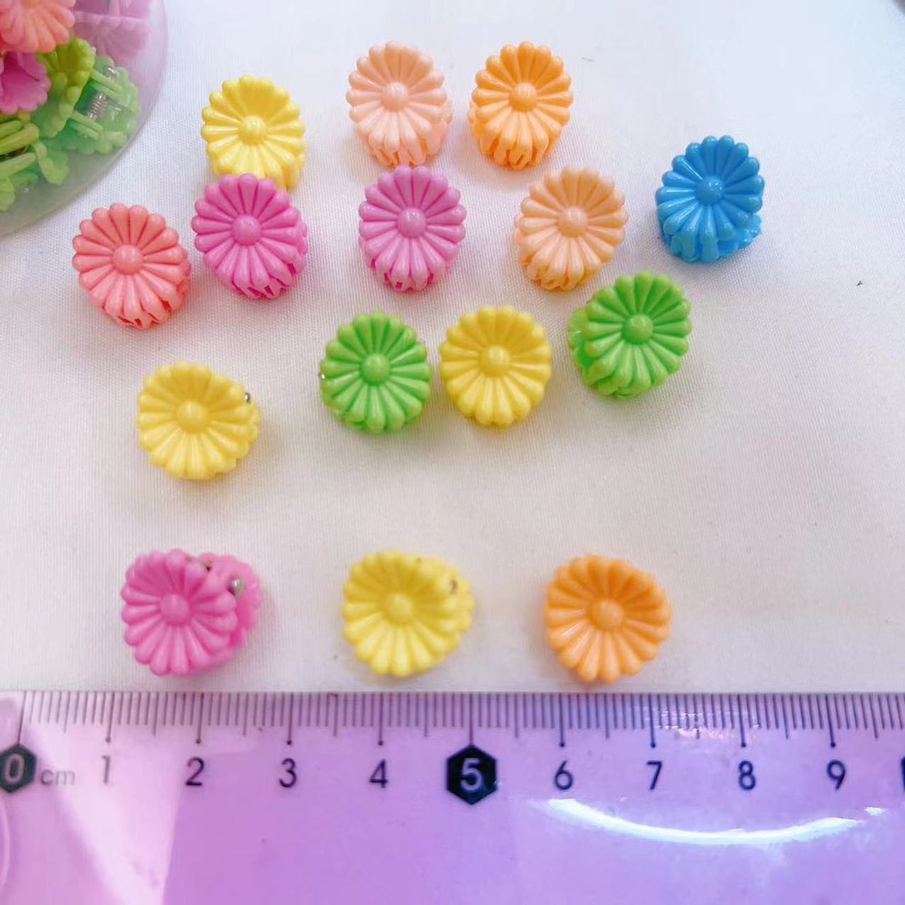 Mylulu Rabbit Ear Mini Hair Claw Clips Flower Star Beans Mouse Claw Clips for Hair for Girls