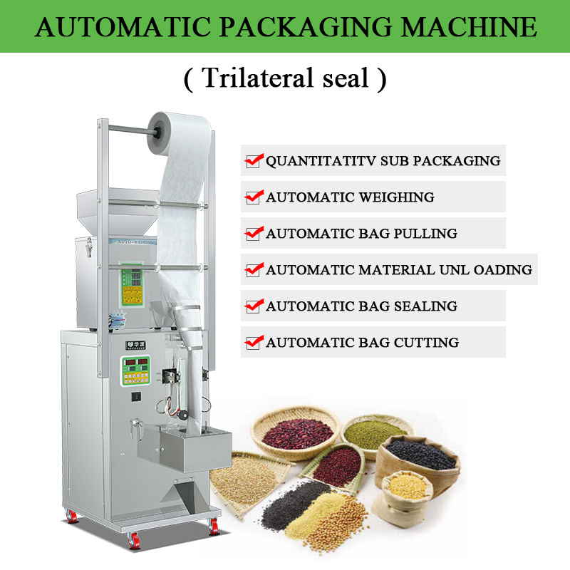 Automatic Granule Bag Coffee Powder Sugar Packing Machine Tea Bag Sealing Machines Multi-function Packaging Machine 70 SS304