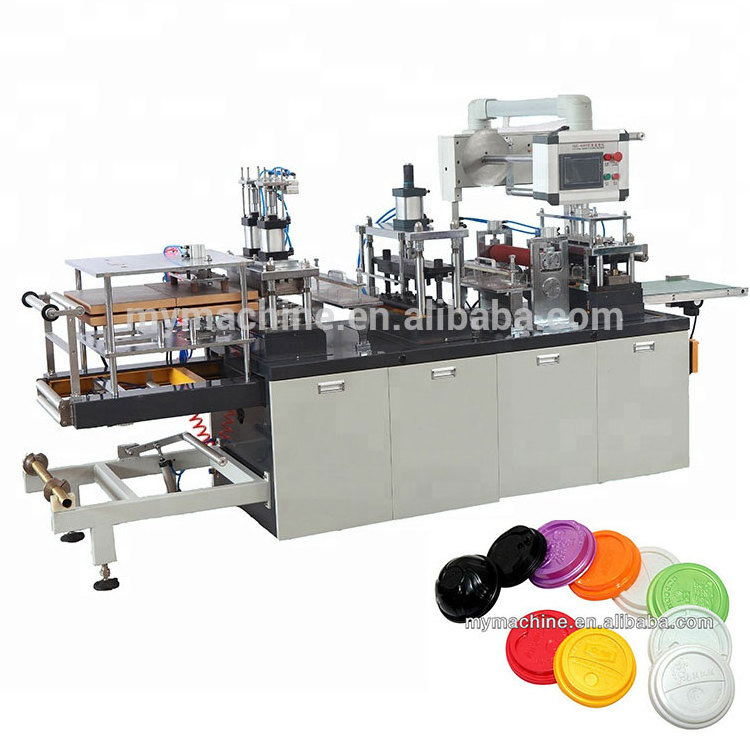 15-45 punch/min Fully Automatic Cheap Paper Cup Plastic Lid Thermoforming Machine,cup Lid Machine