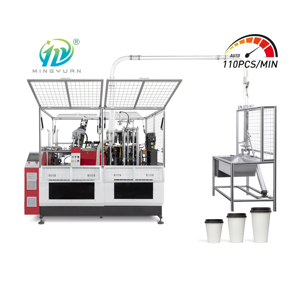 Full automatic machine to make disposable paper cup high speed double wall paper cup making machine