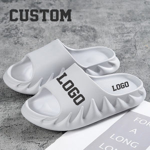 2024 New Designer Your Own Logo Custom Men EVA Slides Unisex Foam Runner Sandals Sports Flame Slippers Custom Men