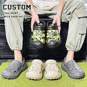 Outdoor Sport Non Slip Logo Custom Printing Upper Garden Shoes Sandals Men's Women's Casual New Eva Cro Clogs