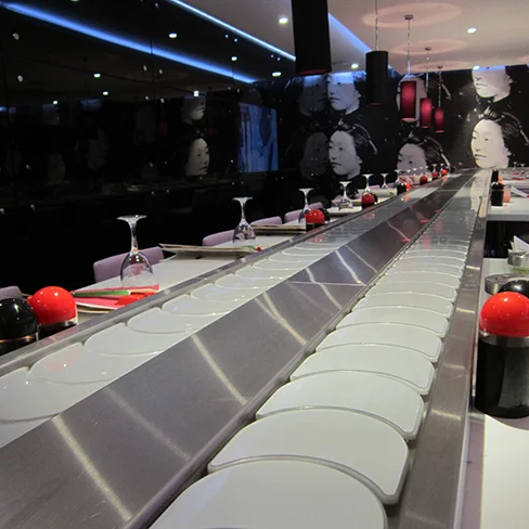 Hot Sale SL & SM Chain Conveyor Easy to Install Sushi Transfer Conveyor System Suitable for Restaurant