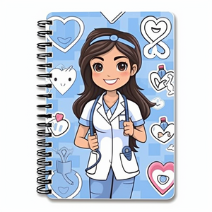 Wholesale price custom spiral nurse diary notebook journal a5 lined manufacturer