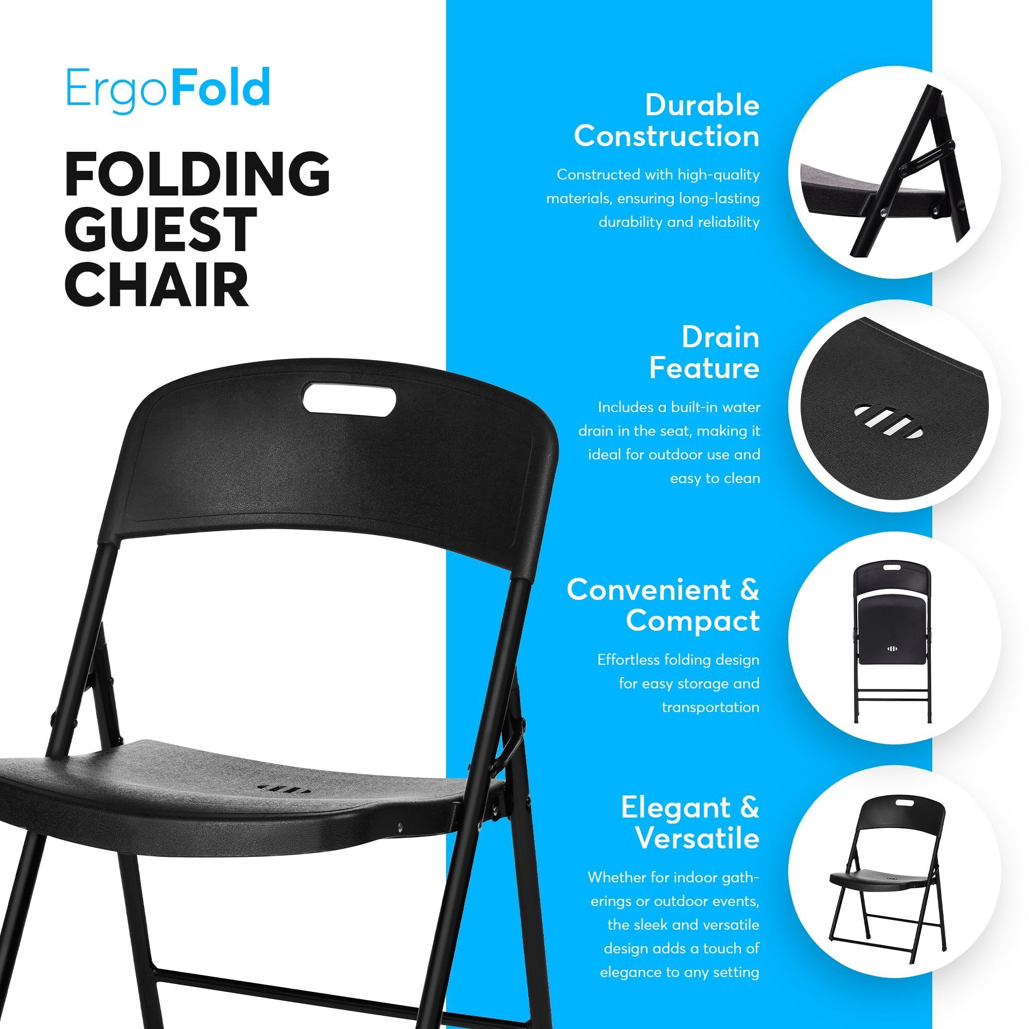 Top quality wholesale foldable wedding event plastic garden folding chair