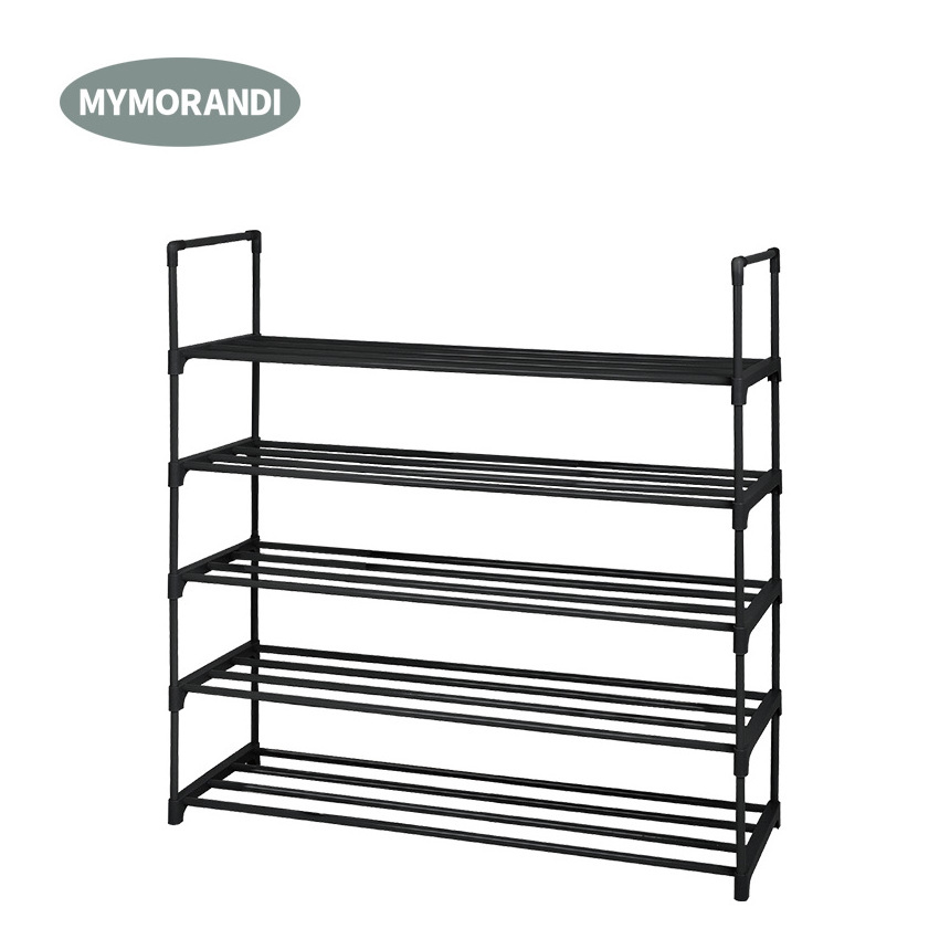 wholesale Cheap organizador de zapatos Easy to Assemble 5 tier Iron Metal Shoe Racks