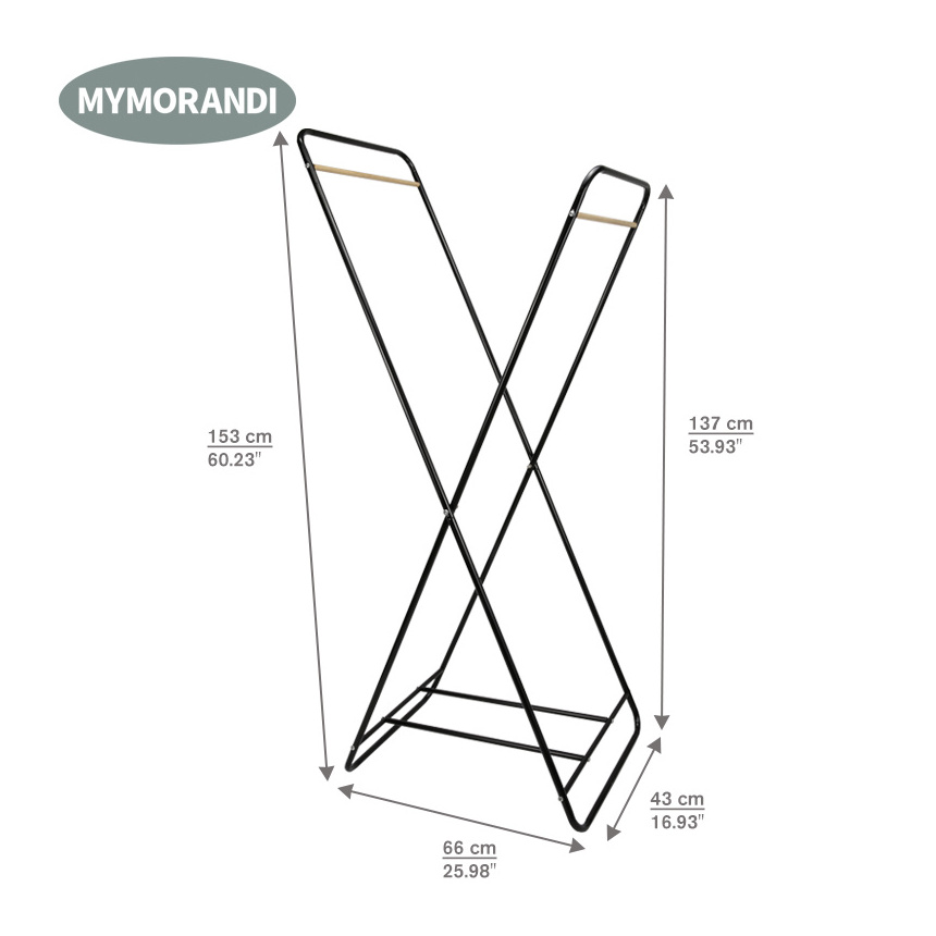 Wholesale cloth dryer garment rack with shoe rack foldable cloth stand shelf