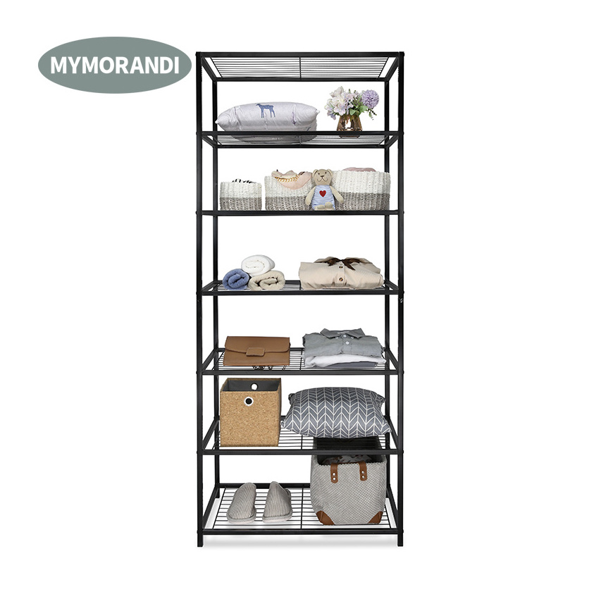 Hot Selling 7 Tier Metal Storage Rack Kitchen Shelf Heavy Duty Wire Shelving Shoe Rack