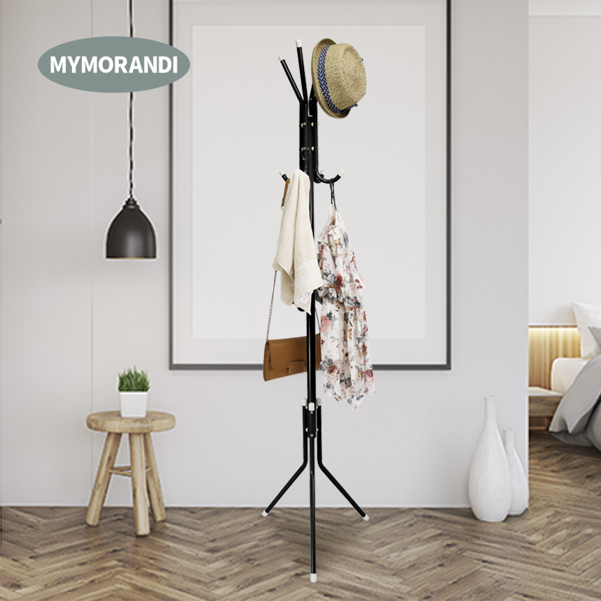 Multifunctional metal coat rack coat hanger stand hall tree for bedroom entryway