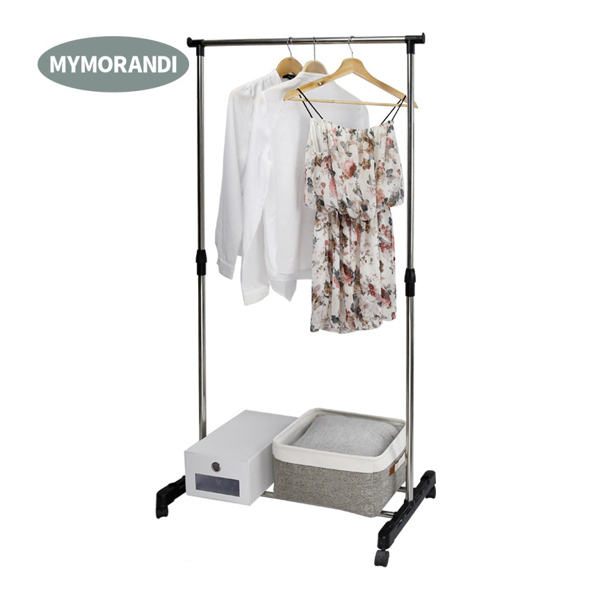 Low MOQ stainless steel garment rack Clothes display rack garment hanging stand