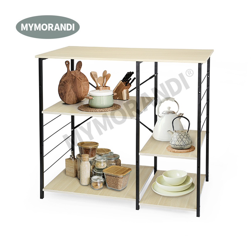 MyMorandi Hot Sale Kitchen Storage stand Kitchen Bakers Rack for storage oven Microwave shelf