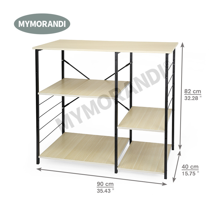 MyMorandi Hot Sale Kitchen Storage stand Kitchen Bakers Rack for storage oven Microwave shelf