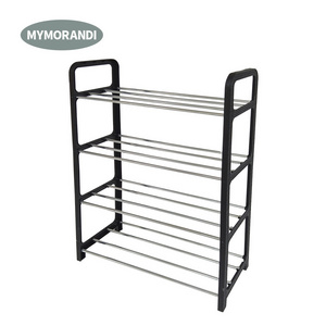 Cheap Outside Shoe Storage Home Use Plastic 4 Tier Utility Shoe Rack for Sale