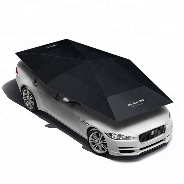 4.8m anti UV protection Car Sun shade Multi-function Folding Umbrella Customized logo cover shelter with remote control for car