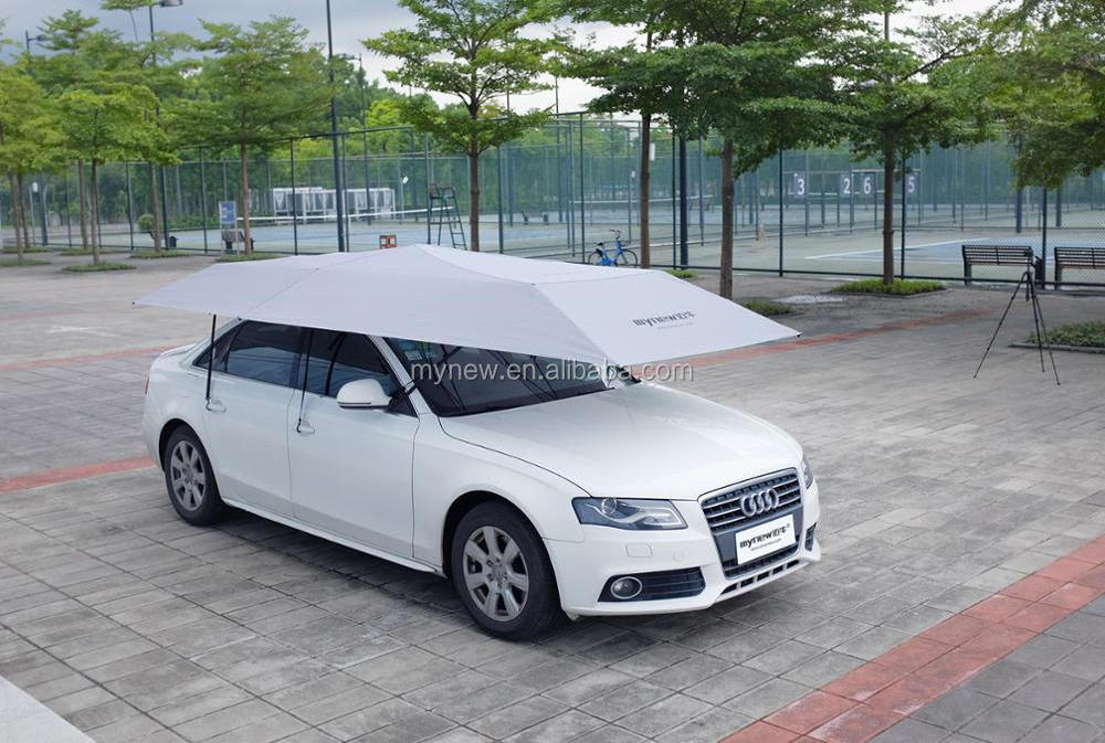 Mynew Brand Patent Holder high quality oxford cloth car umbrella Sunshade Front Grill Cover shade tent with uv protection