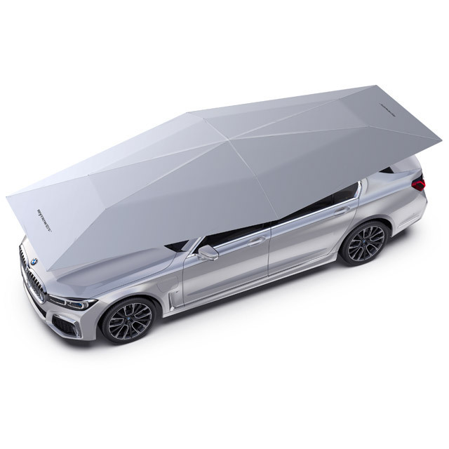 New design Mynew car covering roof top tent portable electric automatic folding car shade umbrella for outdoor car protection