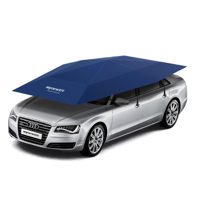 Mynew automatic camping tent movable Car Parking carport sunshade car cover waterproof car Umbrella for sunshade with remote