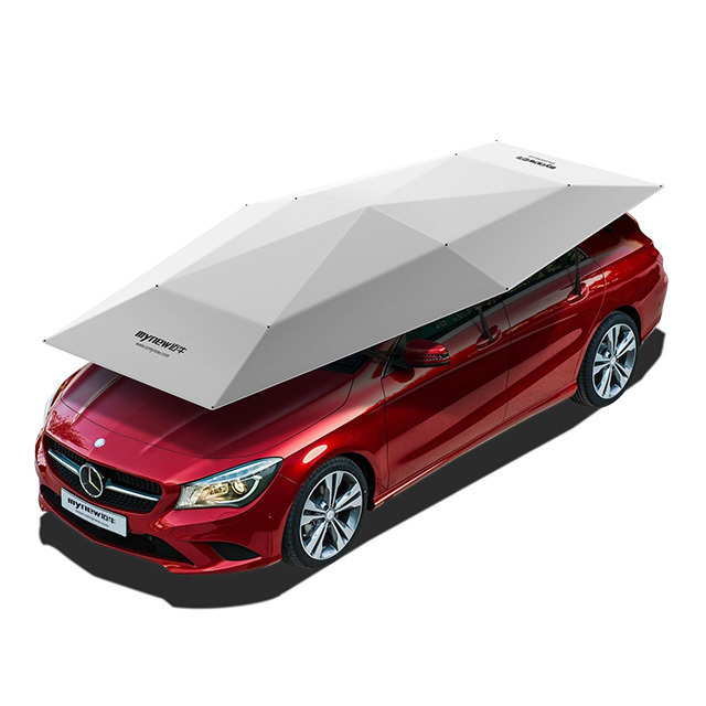 Mynew automatic camping tent movable Car Parking carport sunshade car cover waterproof car Umbrella for sunshade with remote