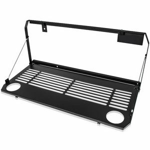 New Wind Car Accessories High Quality Rear Foldable Back Tailgate Table For Jeep Wrangler JL Aluminum Storage Table Auto Parts