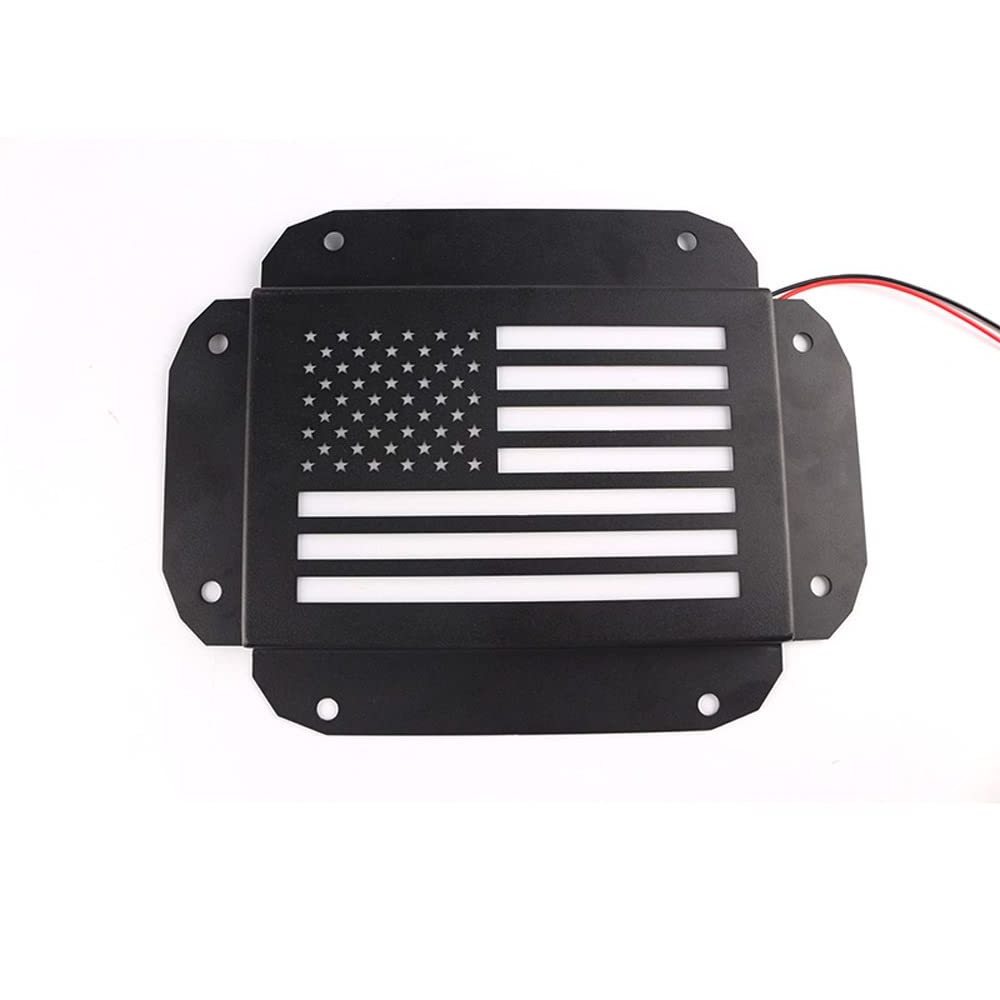 Tailgate Vent Cover With Led Light Plate Spare Tire Carrier Delete Plate for Jee-p Wrangle r TJ JK JKU JL 2007-2018