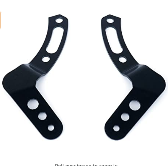 Upper LED Light Bar Mounting Brackets for UTV 2014 - 2021 Polaris RZR XP 1000 & 2015-2021 RZR 900 S900 S1000 EPS