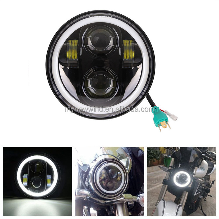 New Wind 5.75 inch Motorcycle Lighting System Halo Ring 5-3/4