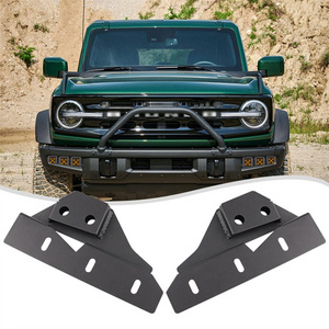 New Wind Triple LED Fog Light Hid Mount Brackets Compatible with Ford Bronco 2021-2023 Front Bumper Fog Light Mount Brackets