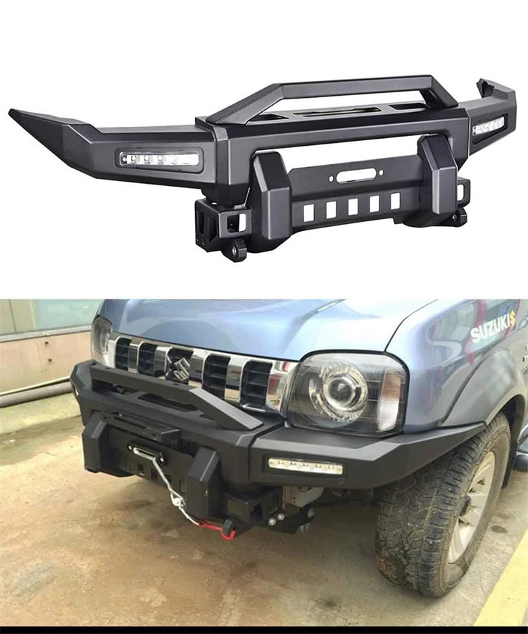 New Wind Front Winch Bumper Front Bar Plate Steel Guard Bumper For Suzuki Jimny jb74 Bull Bar 4WD offRoad Parts 4X4