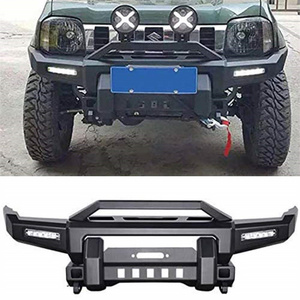 New Wind Front Winch Bumper Front Bar Plate Steel Guard Bumper For Suzuki Jimny jb74 Bull Bar 4WD offRoad Parts 4X4