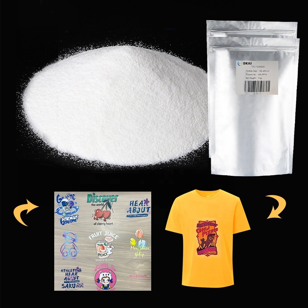 L Excellent quality DTF Adhesive  White Hot Melt Powder for Heat Transfer Hot Melt Adhesive EVA White Hotmelt Powder