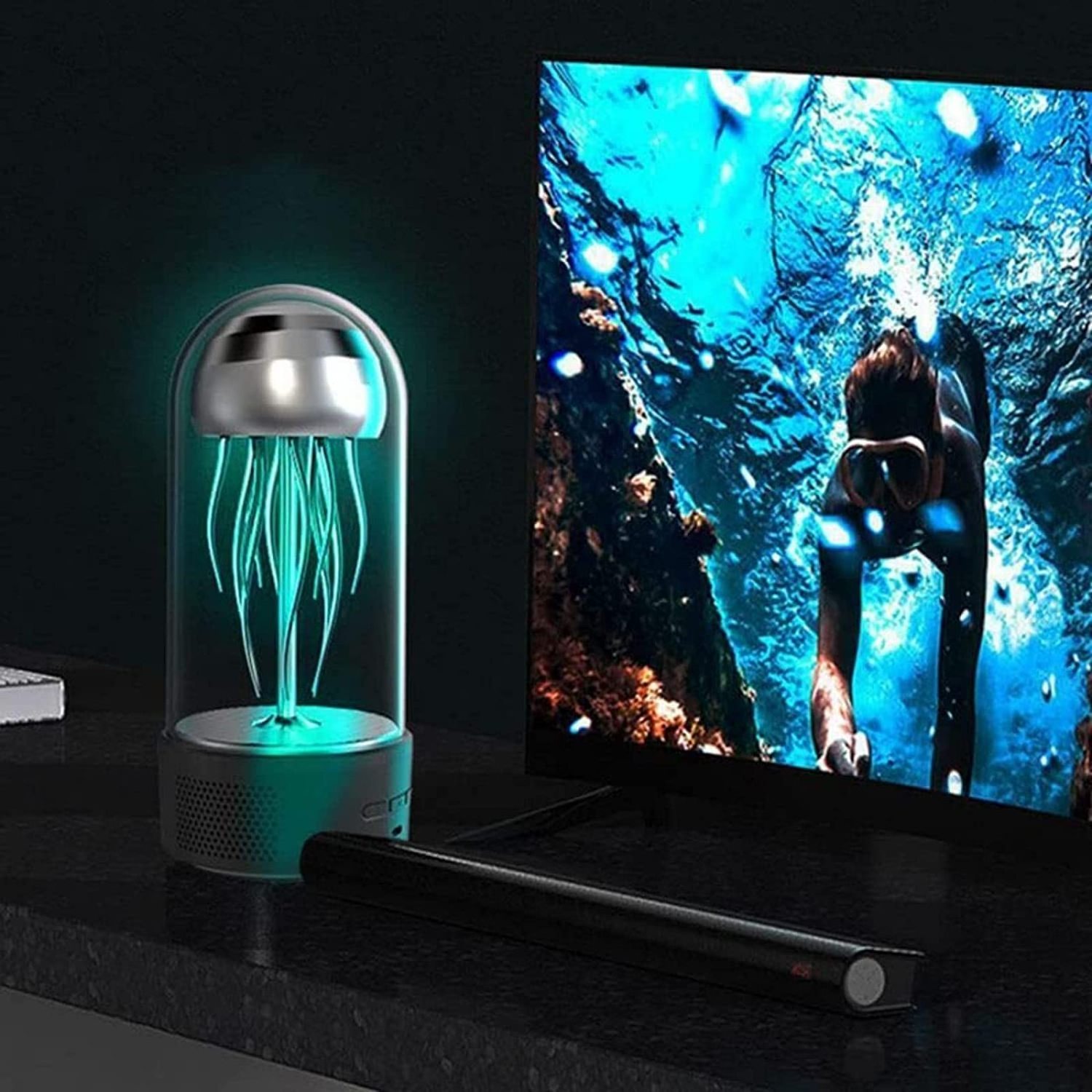 new high quality Jellyfish mini bluetooth speaker portable with led light