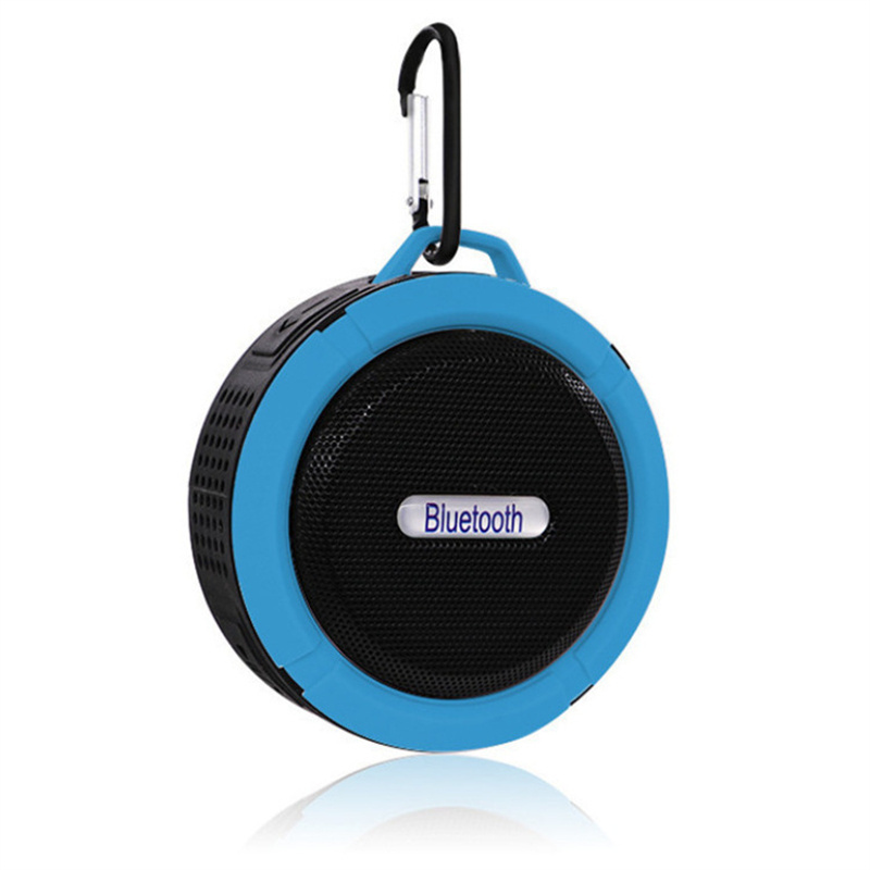 Loud Stereo Outdoor C6 Waterproof Wireless Speaker with TF Card Wireless Retail Shower Portable Speaker with Sucker For Phone