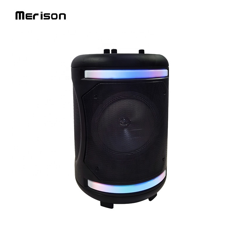 ibastek portable plastic trolley woofer dj wireless stereo bluetooth speaker