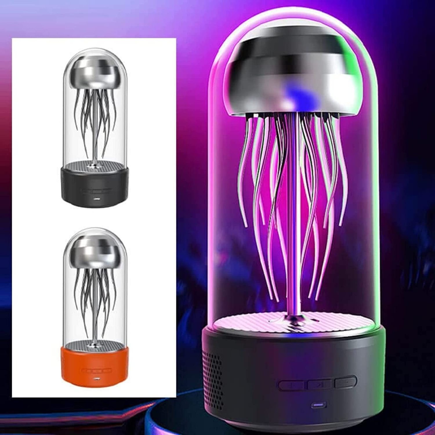 new high quality Jellyfish mini bluetooth speaker portable with led light