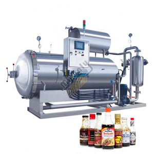 Pressure Retort Canner Steam Sterilization Can Food Autoclave Sterilizer Tin Large Retort Machine