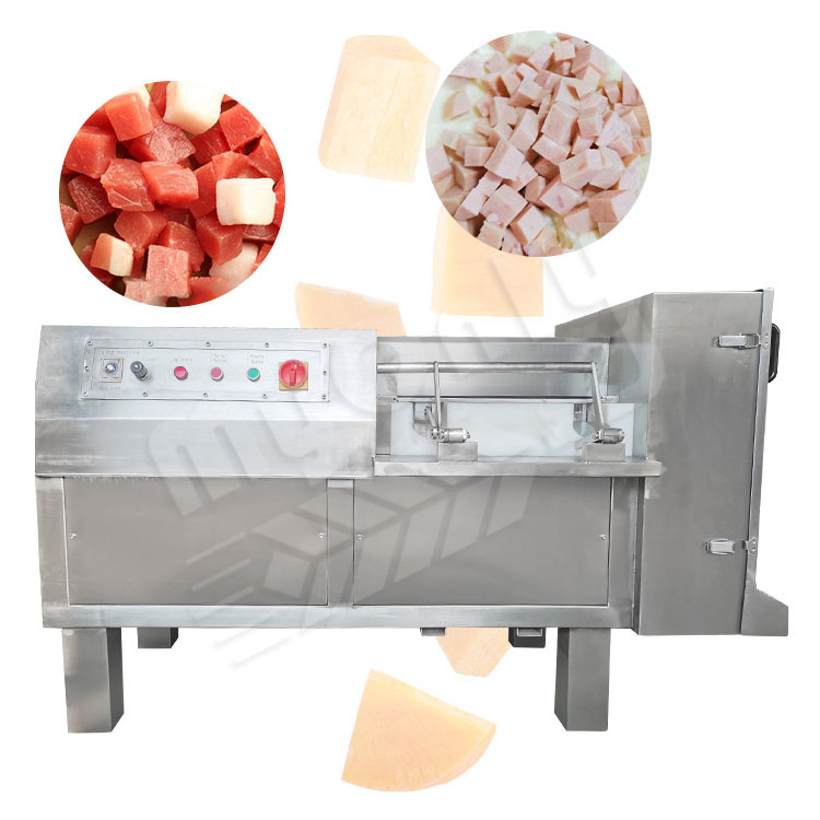 MYONLY Stainless Steel Tofu Frozen Mutton Beef Dice Cutting Machine Fish Meat Cube Dicing Machine for Sale