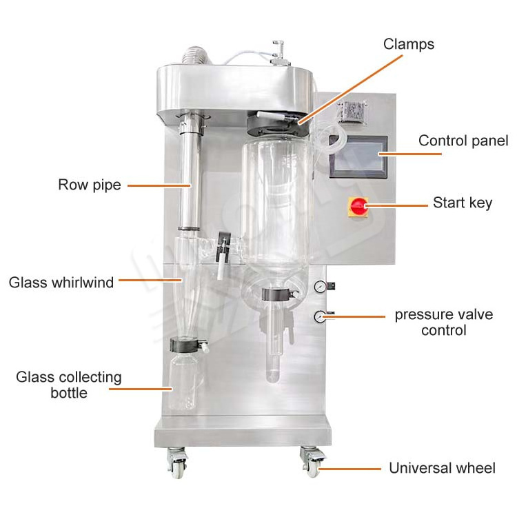 MY Ginger Tea Spray Drier Small Mini Milk Protein Powder Make Machine Tomato Centrifugal Spray Dry Machine