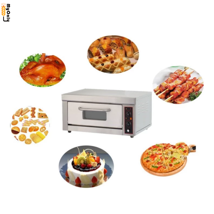 Stainless steel bread oven machine / industrial oven for bakery