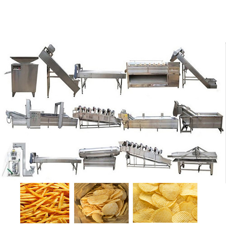 potato chips making machine french frying / cheap potato chips making machine