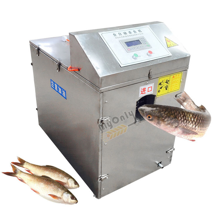 Stainless Steel Industrial Tilapia Salmon Perch Fish Gut Cleaning Killer Machine