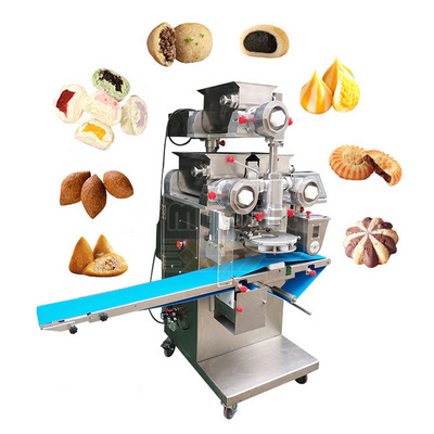 Frozen Daifuku Ice Cream Mochi Double Hopper Filled Biscuit Encrust Cookie Machine for Small Business