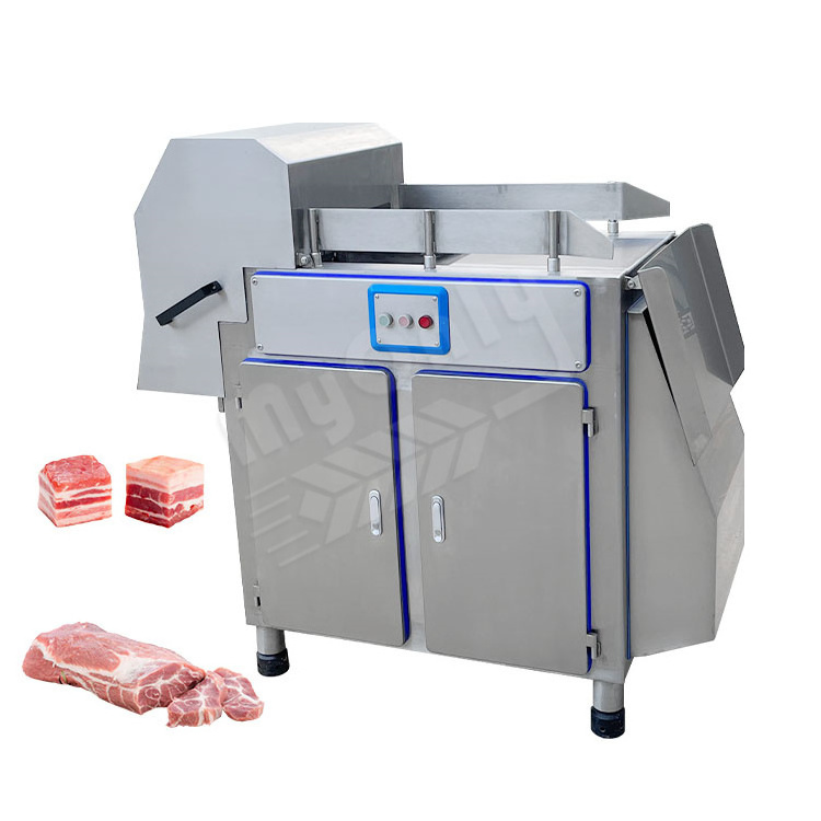 MY Commercial Equipment Frozen Duck Meat Cube Pork Rind Cutter Chicken Pork Dicer Machine