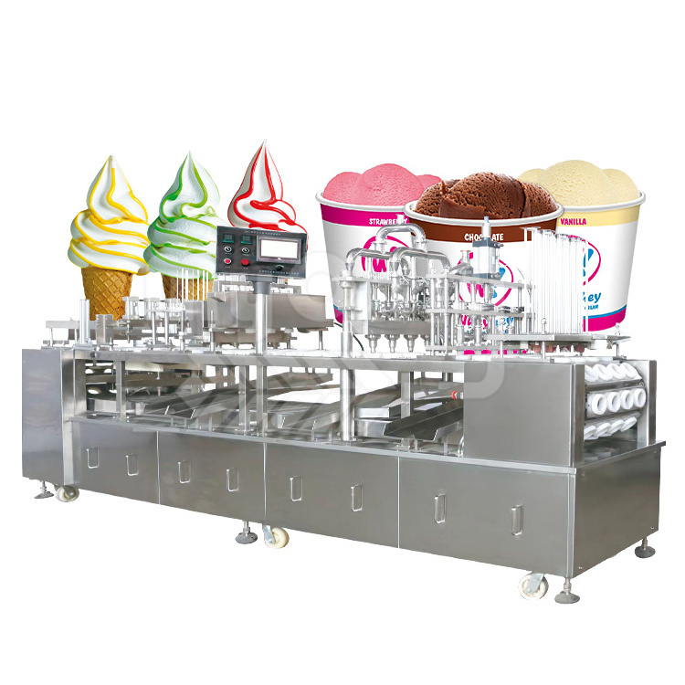 MY Automatic Small Juice Liquid Paste Ice Cream Yogurt Quick Pack Cup Pneumatic Fill Seal Machine