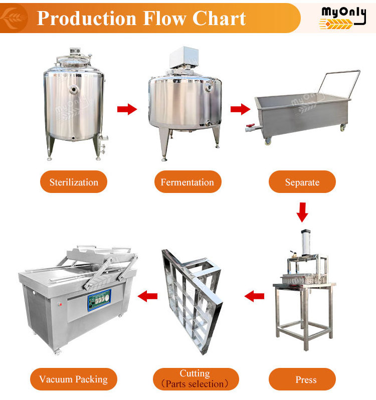 MY Cheese Curd Vat 1000 Liter Mozzarella Cheese Production Machine Feta Cheese Production Line